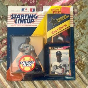 Starting Lineup Eric Davis Collectible Set